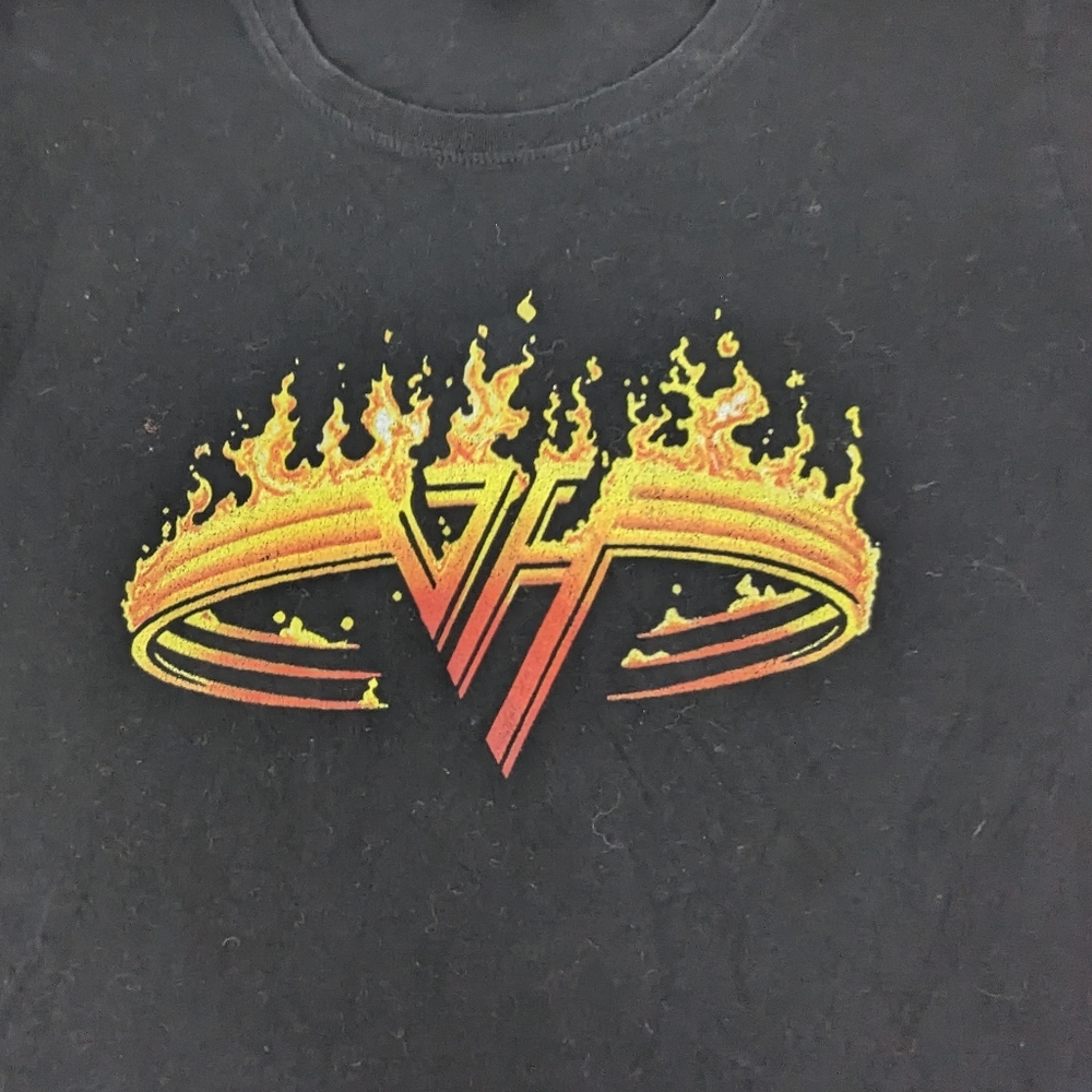 Van Halen VA01 Band Tee Small Featuring Flaming VH Logo Small